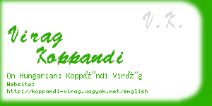 virag koppandi business card